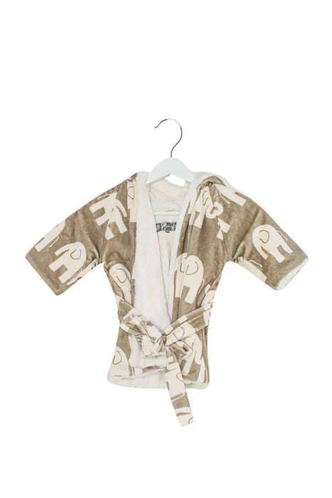 A Brown Sleepwear Bathrobes from KVH by Kelly Van Halen in size 6-12M for neutral. (Front View)
