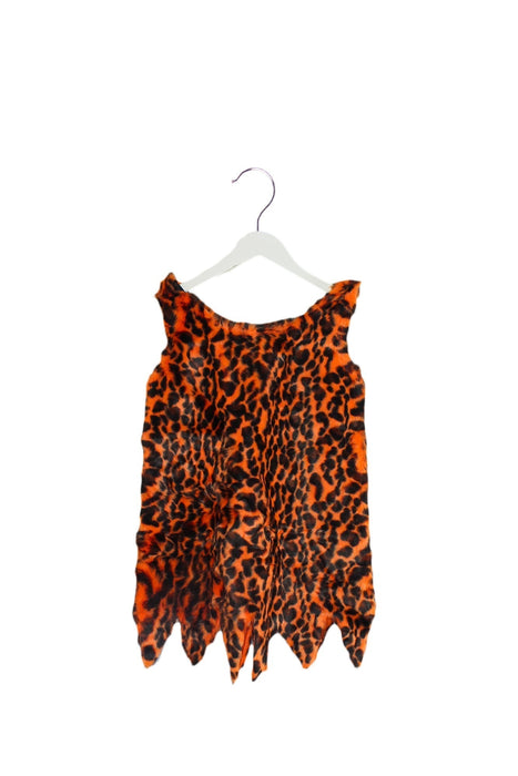 A Orange Sleeveless Dresses from Siaomimi in size 5T for girl. (Front View)