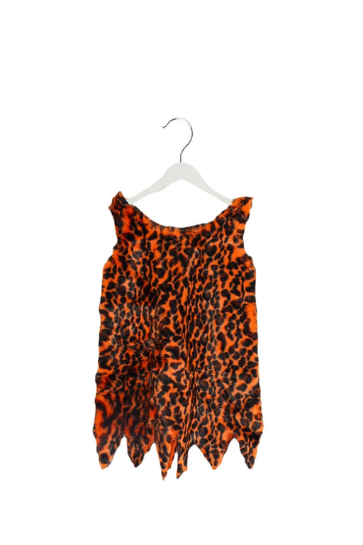 A Orange Sleeveless Dresses from Siaomimi in size 5T for girl. (Front View)