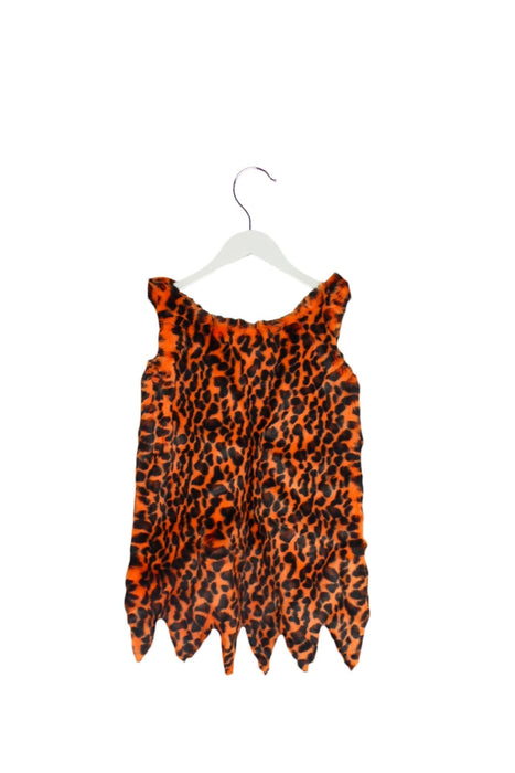 A Orange Sleeveless Dresses from Siaomimi in size 5T for girl. (Back View)