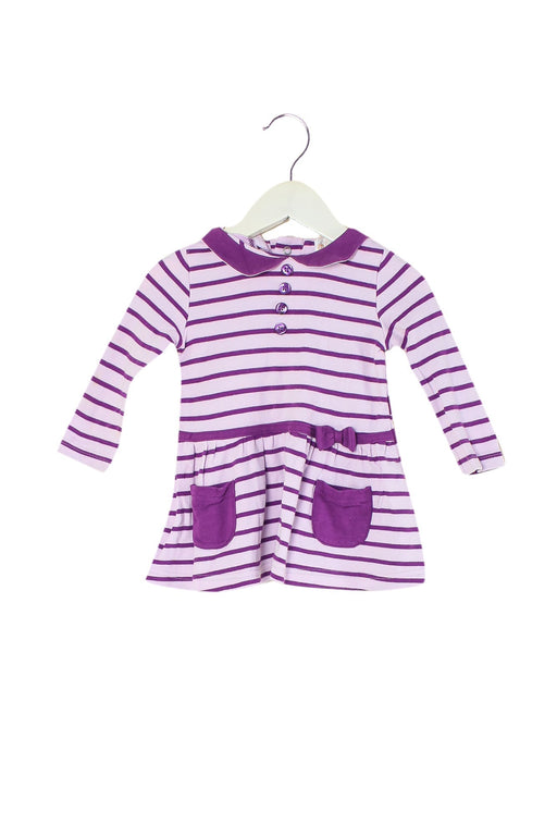 A Purple Long Sleeve Dresses from Mides in size 6-12M for girl. (Front View)