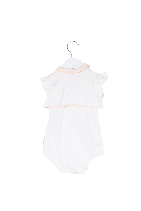 A White Bodysuits from Armani in size 6-12M for girl. (Back View)