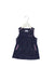 A Blue Sleeveless Dresses from Mides in size 6-12M for girl. (Front View)