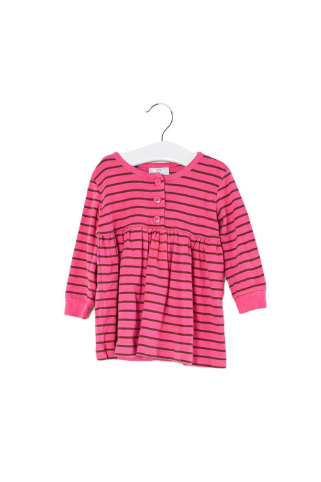 A Pink Long Sleeve Dresses from Hanna Andersson in size 12-18M for girl. (Front View)