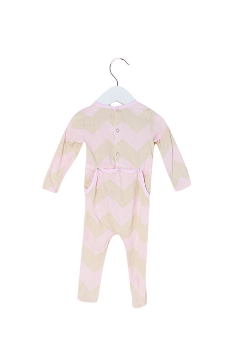 A Pink Long Sleeve Jumpsuits from Seed in size 3-6M for girl. (Back View)