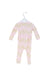 A Pink Long Sleeve Jumpsuits from Seed in size 3-6M for girl. (Back View)