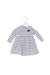 A White Long Sleeve Dresses from Sergent Major in size 3-6M for girl. (Front View)