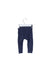 A Navy Leggings from Tea in size 3-6M for girl. (Front View)