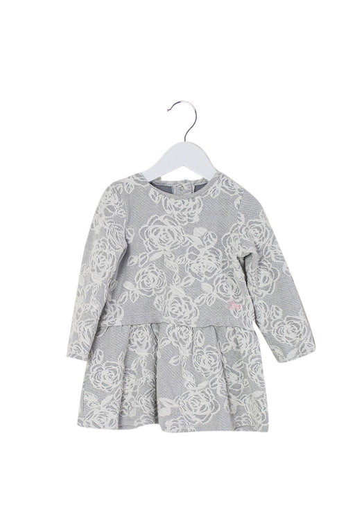 A Grey Long Sleeve Dresses from Guess in size 12-18M for girl. (Front View)