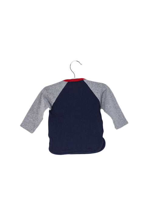 A Navy Long Sleeve Tops from Petit Bateau in size 3-6M for boy. (Back View)