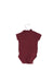 A Burgundy Short Sleeve Bodysuits from Seed in size 0-3M for girl. (Back View)