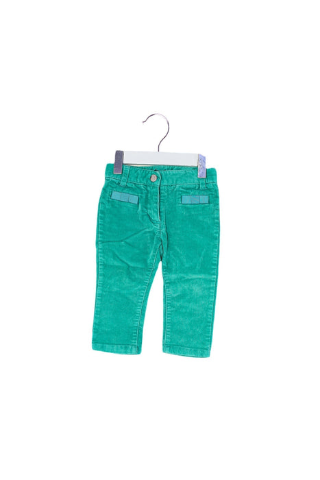 A Green Casual Pants from Jacadi in size 6-12M for girl. (Front View)
