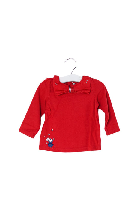 A Red Long Sleeve Tops from Sergent Major in size 6-12M for girl. (Front View)