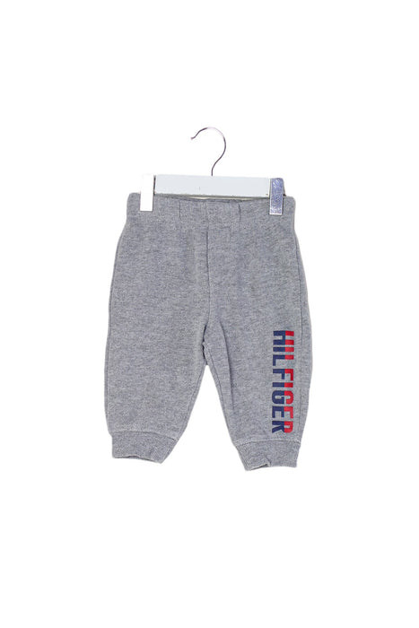 A Grey Sweatpants from Tommy Hilfiger in size 3-6M for boy. (Front View)
