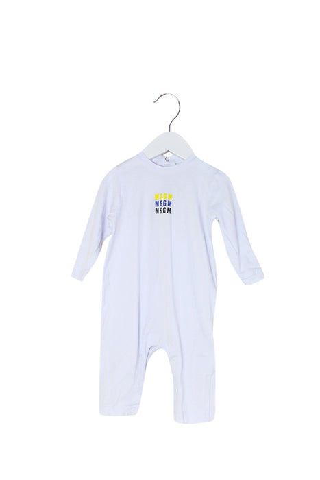 A White Long Sleeve Jumpsuits from MSGM in size 6-12M for boy. (Front View)