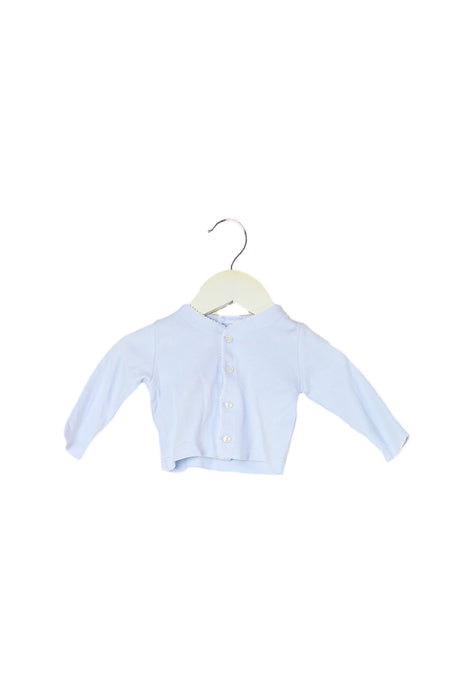 A Blue Long Sleeve Tops from Laranjinha in size 3-6M for boy. (Front View)