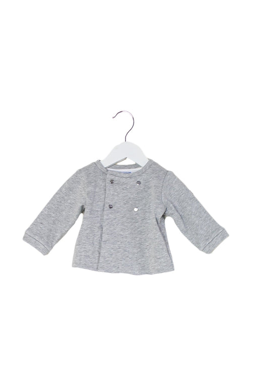 A Grey Lightweight Jackets from Jacadi in size 3-6M for boy. (Front View)