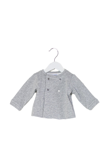 A Grey Lightweight Jackets from Jacadi in size 3-6M for boy. (Front View)