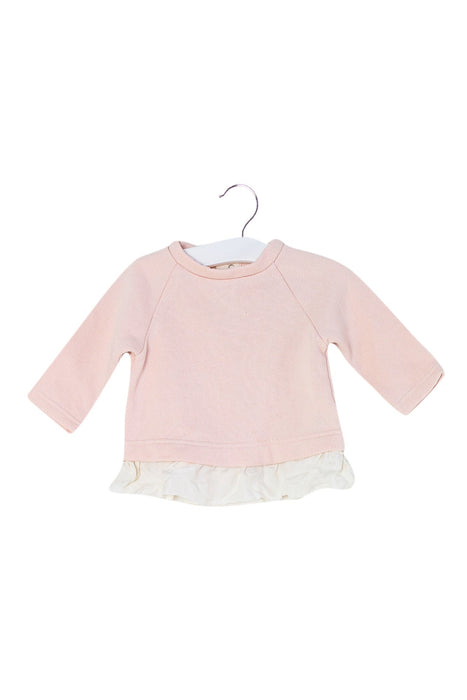 A Pink Crewneck Sweatshirts from J.Crew Baby in size 3-6M for girl. (Front View)
