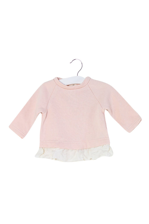 A Pink Crewneck Sweatshirts from J.Crew Baby in size 3-6M for girl. (Front View)