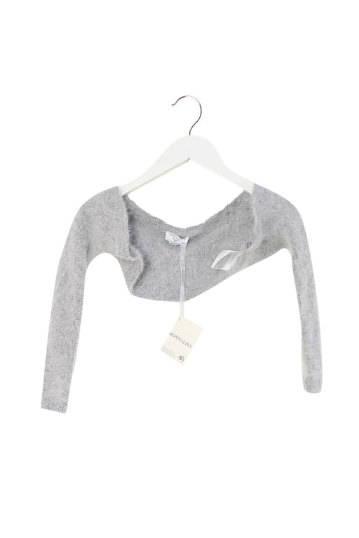 A Grey Cardigans from Monnalisa in size 8Y for girl. (Front View)