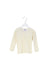 A Beige Long Sleeve Tops from Petit Bateau in size 4T for girl. (Front View)