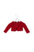 A Red Cardigans from Jacadi in size 6-12M for girl. (Front View)
