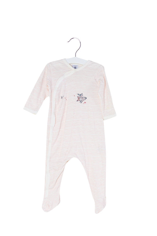 A White Long Sleeve Jumpsuits from Petit Bateau in size 6-12M for girl. (Front View)