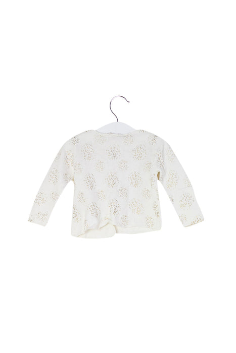 A Beige Cardigans from CdeC in size 6-12M for girl. (Back View)