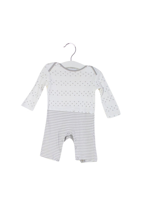 A White Long Sleeve Jumpsuits from The Little White Company in size 0-3M for boy. (Front View)