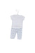 A White Pants Sets from The Little White Company in size 0-3M for boy. (Front View)