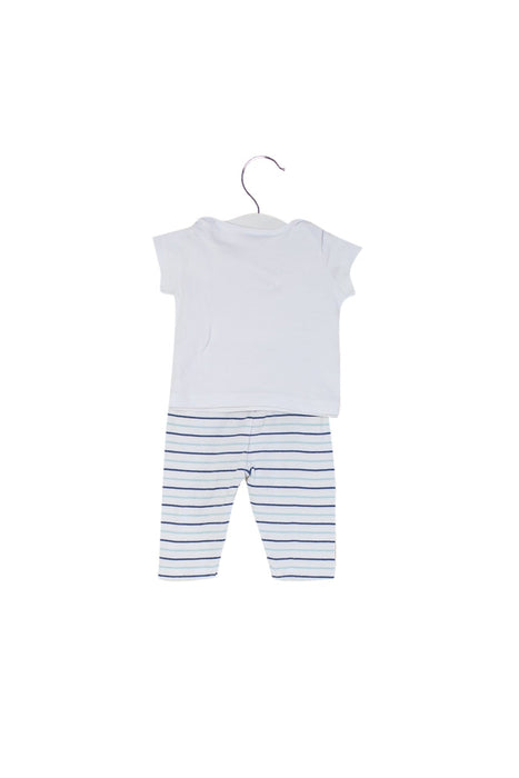 A White Pants Sets from The Little White Company in size 0-3M for boy. (Back View)
