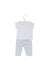 A White Pants Sets from The Little White Company in size 0-3M for boy. (Back View)