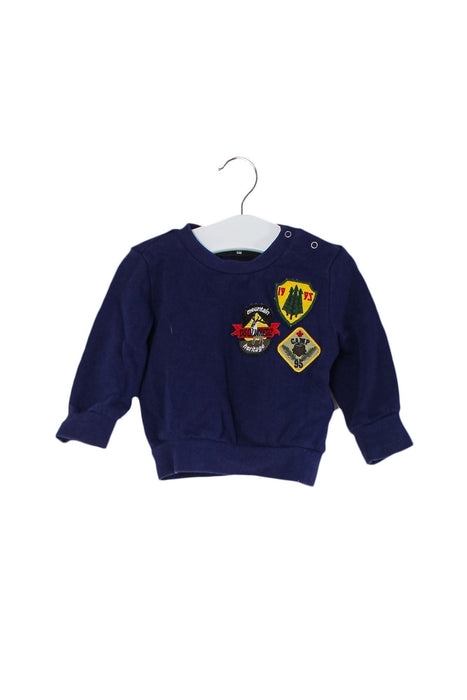 A Navy Crewneck Sweatshirts from DSquared2 in size 3-6M for boy. (Front View)