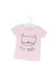 A Pink Short Sleeve T Shirts from Seed in size 3-6M for girl. (Front View)