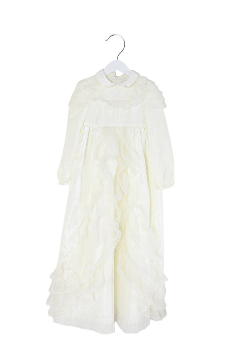 A White Long Sleeve Dresses from Nicholas & Bears in size 6T for girl. (Front View)