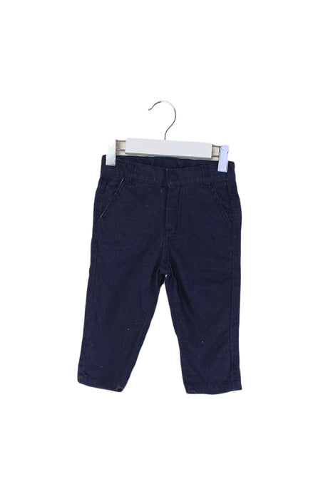 A Navy Casual Pants from Jacadi in size 6-12M for boy. (Front View)