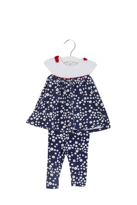 A Navy Pants Sets from Mayoral in size 3-6M for girl. (Front View)