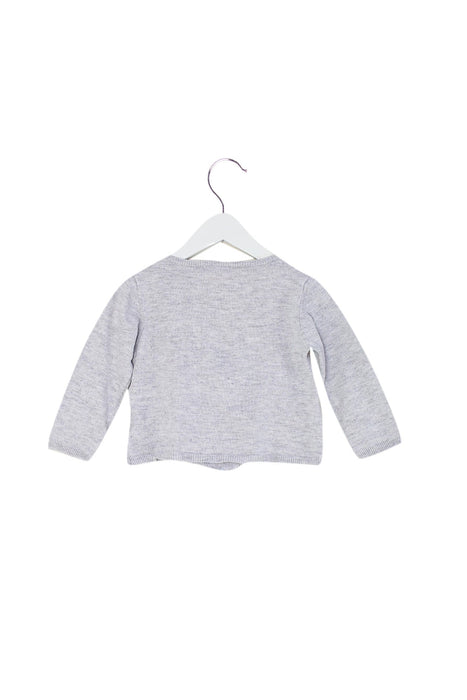 A Grey Lightweight Jackets from IKKS in size 12-18M for girl. (Back View)