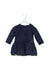 A Navy Long Sleeve Dresses from DKNY in size 6-12M for girl. (Front View)