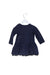 A Navy Long Sleeve Dresses from DKNY in size 6-12M for girl. (Back View)