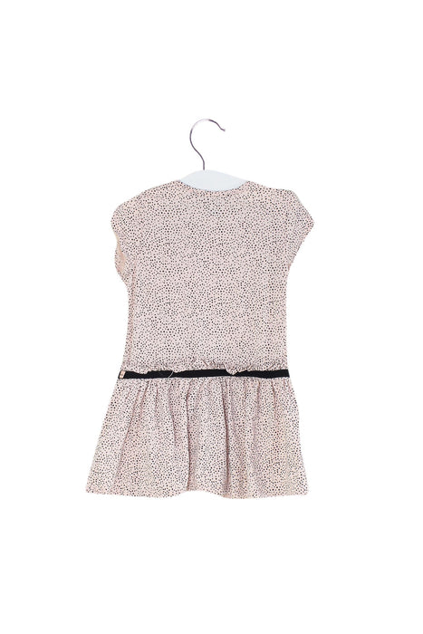 A Pink Short Sleeve Dresses from IKKS in size 12-18M for girl. (Back View)