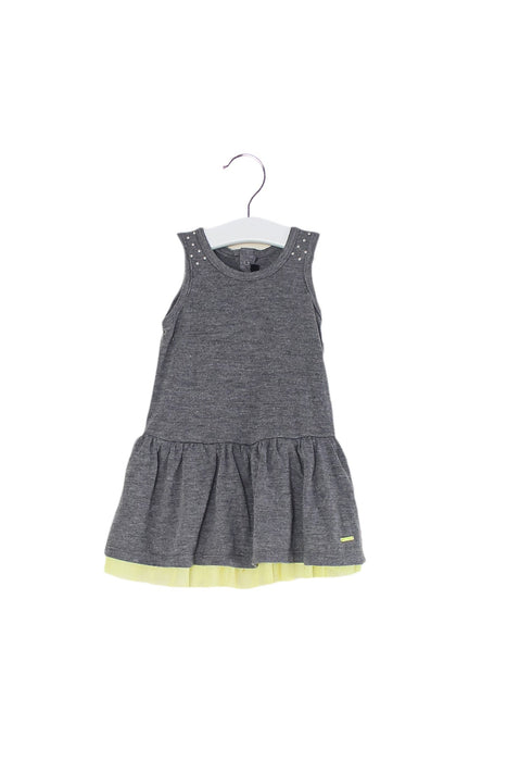 A Grey Sleeveless Dresses from DKNY in size 6-12M for girl. (Front View)