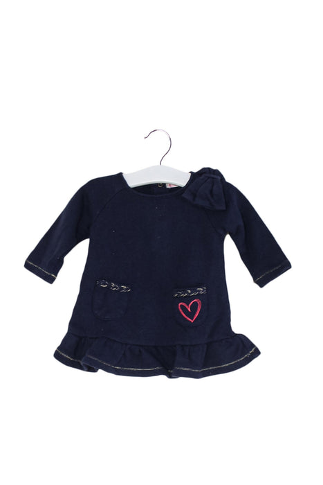 A Navy Long Sleeve Tops from Billieblush in size 0-3M for girl. (Front View)