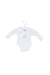 A White Long Sleeve Bodysuits from Cadet Rousselle in size 0-3M for neutral. (Front View)