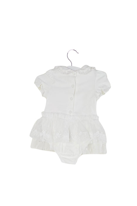 A White Short Sleeve Bodysuits from Nicholas & Bears in size 0-3M for girl. (Back View)