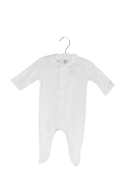 A White Long Sleeve Jumpsuits from Petit Bateau in size 0-3M for neutral. (Front View)