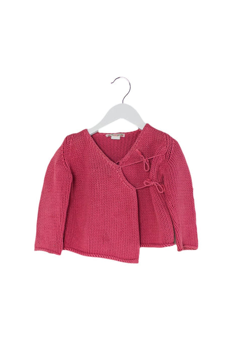 A Pink Knit Sweaters from Bonpoint in size 2T for girl. (Front View)