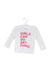 A White Long Sleeve Tops from Zadig & Voltaire in size 6-12M for girl. (Front View)
