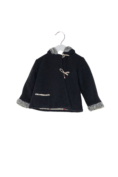 A Grey Coats from CdeC in size 2T for girl. (Front View)